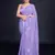 Embellished lavender color  bollywood georgette saree with unstiched blouse
