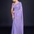 Embellished lavender color  bollywood georgette saree with unstiched blouse