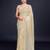 Embellished off white color  bollywood georgette saree with unstiched blouse