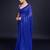Embellished royal blue color  bollywood georgette saree with unstiched blouse