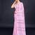 Embellished baby pink color  bollywood georgette saree with unstiched blouse
