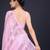 Embellished baby pink color  bollywood georgette saree with unstiched blouse