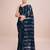 Embellished black color  bollywood georgette saree with unstiched blouse