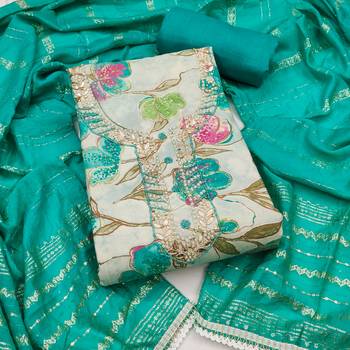 Women's multi printed jam cotton dress material 1