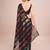 Embellished coffee color  bollywood georgette saree with unstiched blouse
