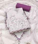 Women's multi embroiderd cemric cotton dress material