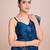 Embellished petrol blue color  bollywood georgette saree with unstiched blouse