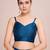 Embellished petrol blue color  bollywood georgette saree with unstiched blouse