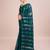 Embellished teal color  bollywood georgette saree with unstiched blouse