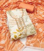 Women's multi handwork jaam cotton dress material