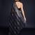 Embellished black color  bollywood georgette saree with unstiched blouse
