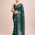 Embellished green color  bollywood georgette saree with unstiched blouse