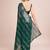 Embellished green color  bollywood georgette saree with unstiched blouse