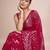 Embellished wine color  bollywood georgette saree with unstiched blouse