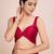 Embellished wine color  bollywood georgette saree with unstiched blouse