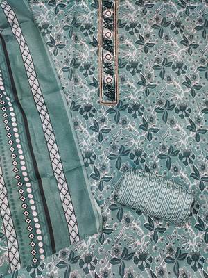 Women's multi embroiderd cotton dress material 2