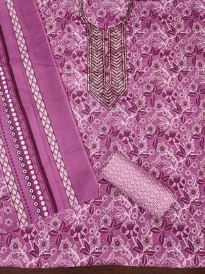 Women's multi embroiderd cotton dress material 2