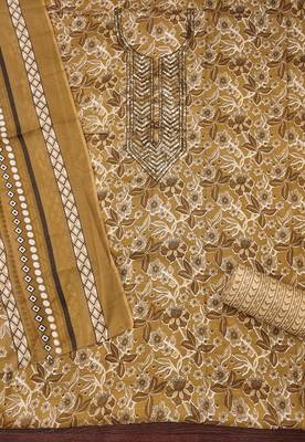 Women's multi embroiderd cotton dress material 2