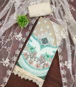 Women's multi embroidered georgette dress material