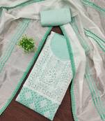 Women's multi embroidered modal silk dress material