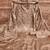 Women's light brown unstitched embroidered jalpari silk dress material 