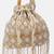 Beaded bridal potli bag in radiant gold and silver hues