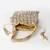 Beaded bridal potli bag in radiant gold and silver hues