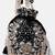 Black Velvet Embroidered Bridal Potli bag