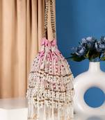 Baby Pink bridal potli bag