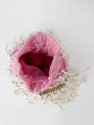 Baby Pink bridal potli bag 2