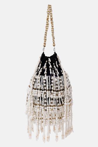 Black Designer Potli Indian bag