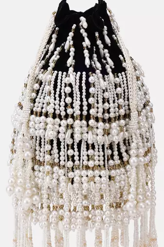 Black Designer Potli Indian bag