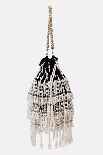 Black Designer Potli Indian bag