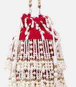 Embroidered Indian Bridal Potli for Weddings Magenta