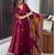 Gorgeous Women's Embroidery Chanderi Fabric Flared Kurta, Palazzo and Dupatta Set