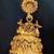 White high gold plated antique jhumka earrings – traditional ethnic temple jewelry for women