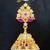 Ruby white short jhumka earrings with full american diamond stone – elegant party wear design