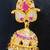 Ruby white american diamond kemp jhumka earrings – full stone traditional south indian style