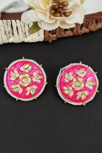 Rani antique high gold polish earrings – fancy style traditional jewelry for festive & party wear