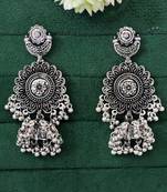 Oxcid  designer oxidized silver earrings – beautiful party wear jewelry