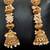 Pearl elegant antique gold polish earrings – designer classic revival jewelry