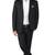 Black notched lapel blazer with trousers