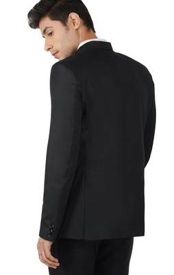 Black bandgala suit for men 4