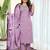 Women's Viscose Slub Embroidered Straight Kurta with Pant And Dupatta Set