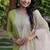 Women's Viscose Slub Embroidered Straight Kurta with Pant And Dupatta Set