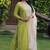 Women's Viscose Slub Embroidered Straight Kurta with Pant And Dupatta Set