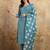 Women's Viscose Chanderi Embroidered Straight Kurta with Pant And Dupatta Set