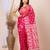 Pink & White cotton jamdani saree 