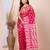 Pink & White cotton jamdani saree 