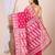 Pink & White cotton jamdani saree 